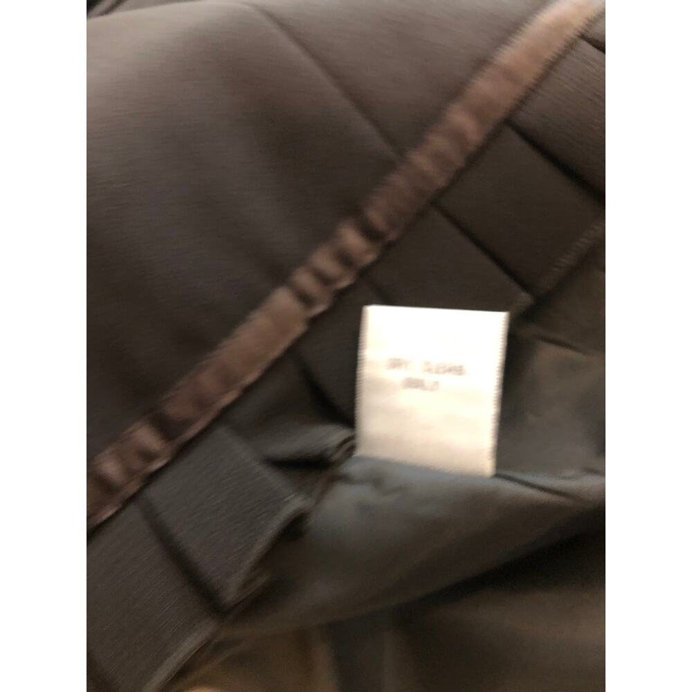 Dressbarn Blazer Women Size 12 Black Polyester Lined Pleated Trim Career Jacket - Picture 7 of 11
